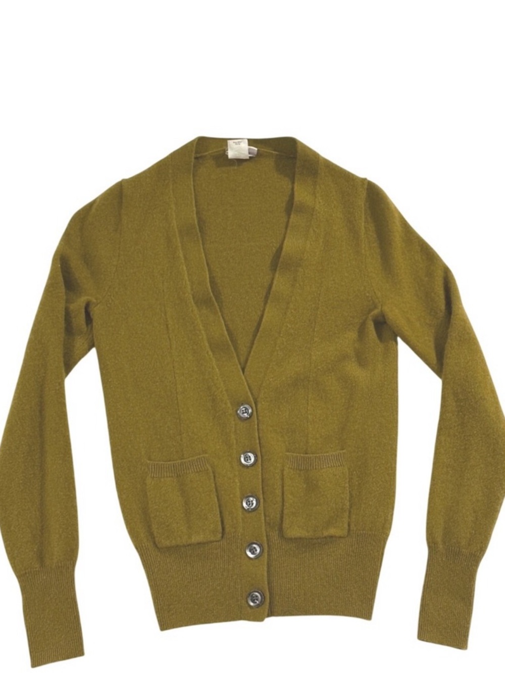 100% Cashmere J. Crew Luxury Pocketed Button Cardigan Sweater. Unisex Size Small